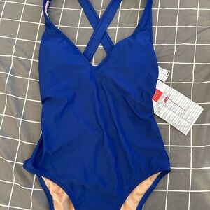 J.Crew Long-torso plunge one-piece swimsuit